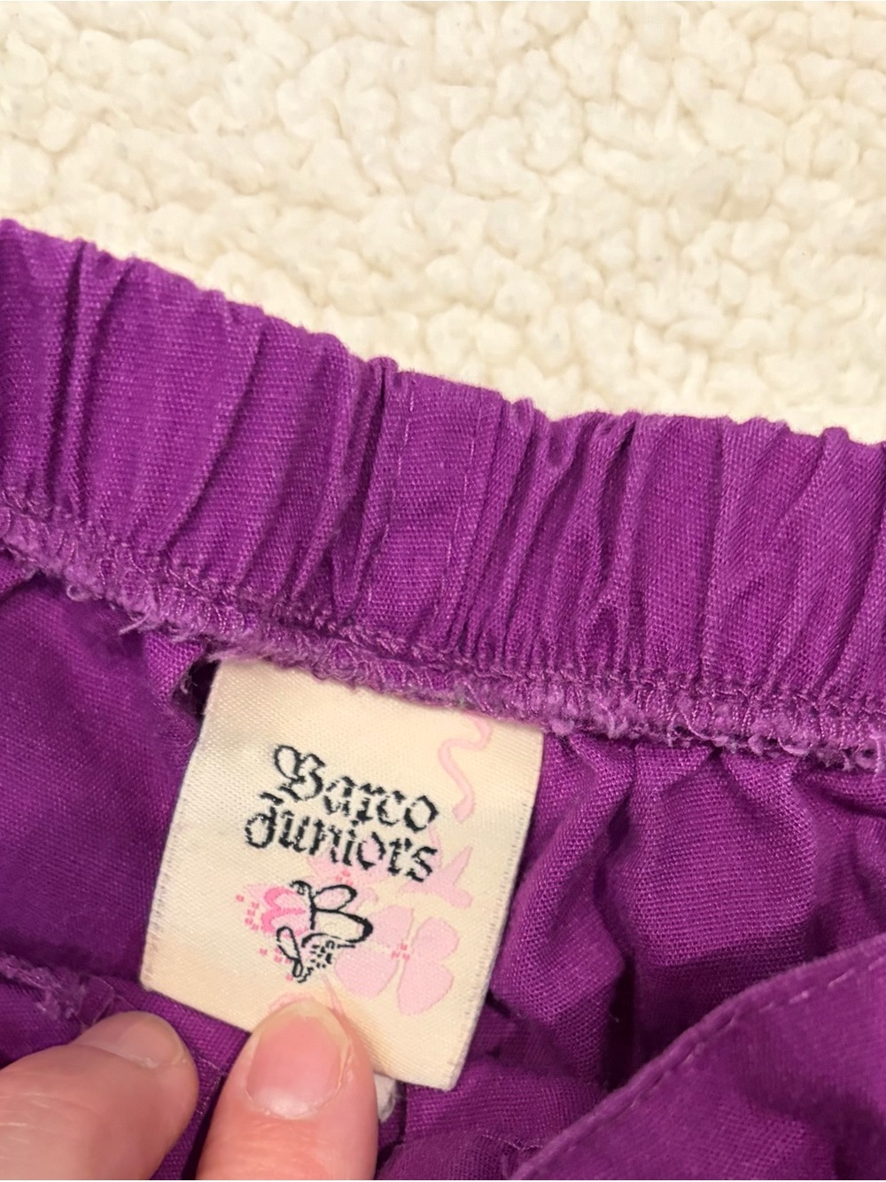 Barco Juniors Purple Floral & Solid Purple Scrub Set (Top & Pants) - Picture 5 of 10